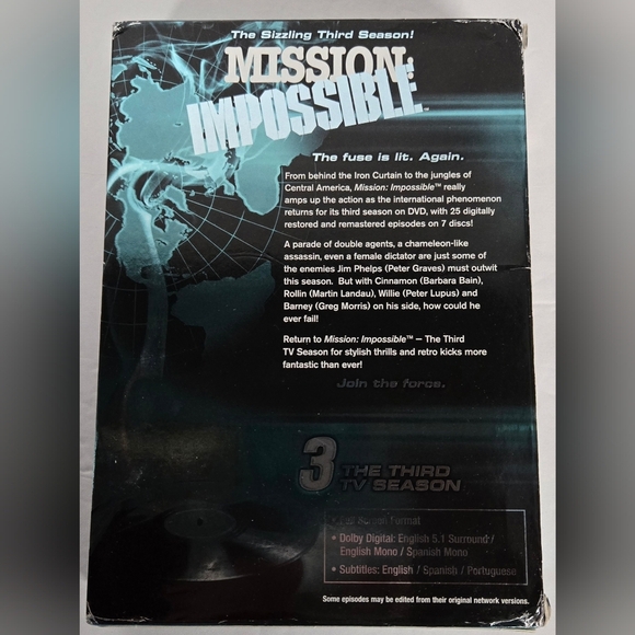 Mussion Impossible 3 The Third Season DVD Set No Scratches Or Damage - Picture 3 of 5